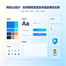 荆州建站-网站UI设计：如何用视觉语言传递品牌信任感