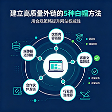 荆州建站-建立高质量外链的5种白帽方法